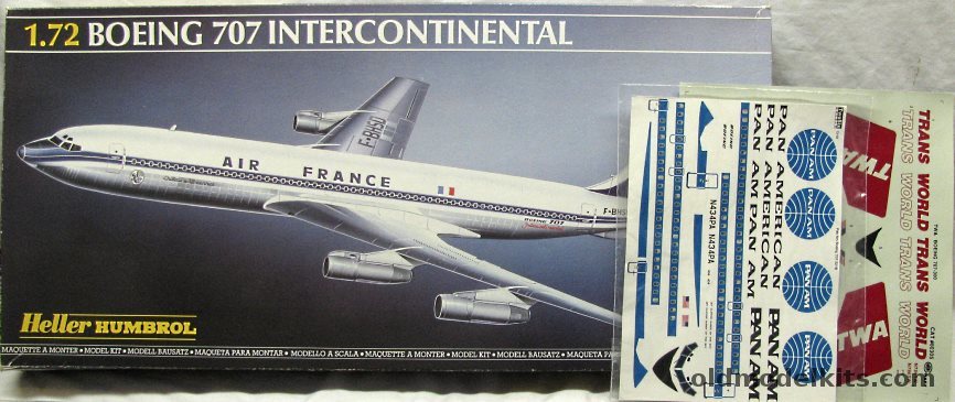 Heller 1/72 Boeing 707-300B Intercontinental - (707) Pan Am /TWA / BOAC ...